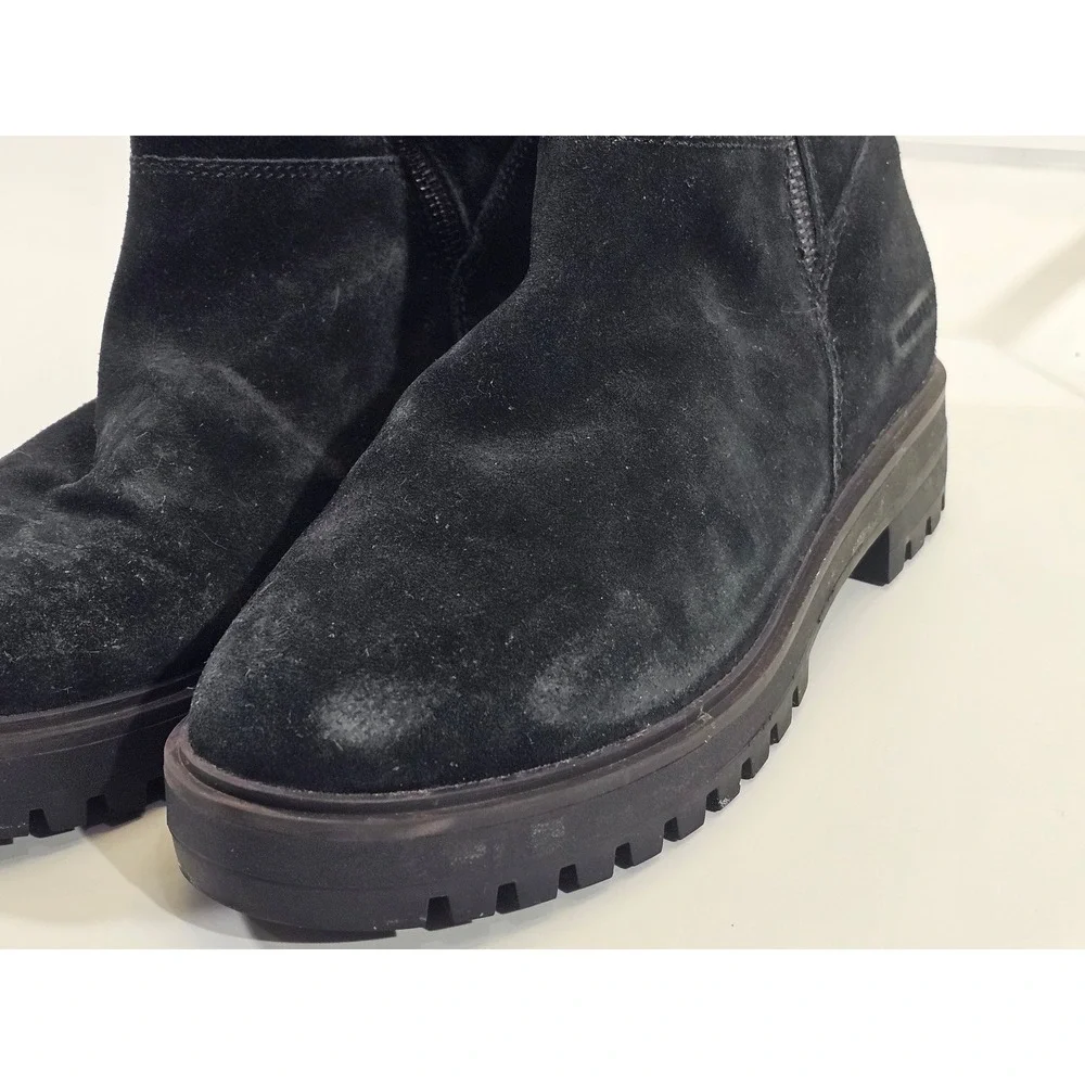 Cougar Black Suede Waterproof Primaloft Insulated Winter Boots Bootie Womens 8.5